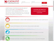 Tablet Screenshot of catalystdashboard.com